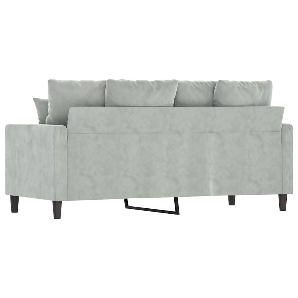 Light Gray Velvet 2-Seater Sofa G889436