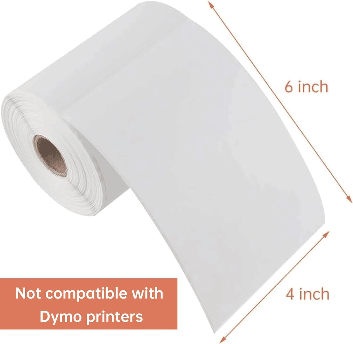 4"x 6" Direct Thermal Labels Strong Adhesive Shipping Labels U284281