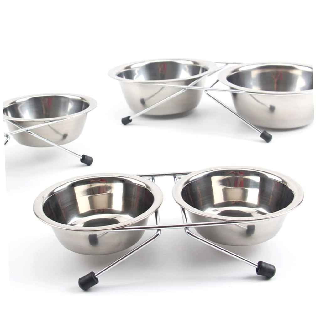Stainless Steel Dog Cat Bowls Set W92241