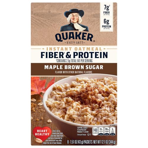 12 Piece Instant Oatmeal Maple & Brown Sugar 12.1 oz I622045