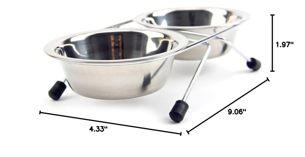 Stainless Steel Dog Cat Bowls Set W92241