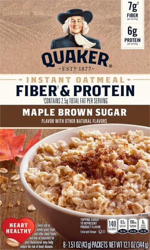 12 Piece Instant Oatmeal Maple & Brown Sugar 12.1 oz I622045