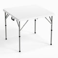 White Bi-Folding Portable Plastic Table P2637
