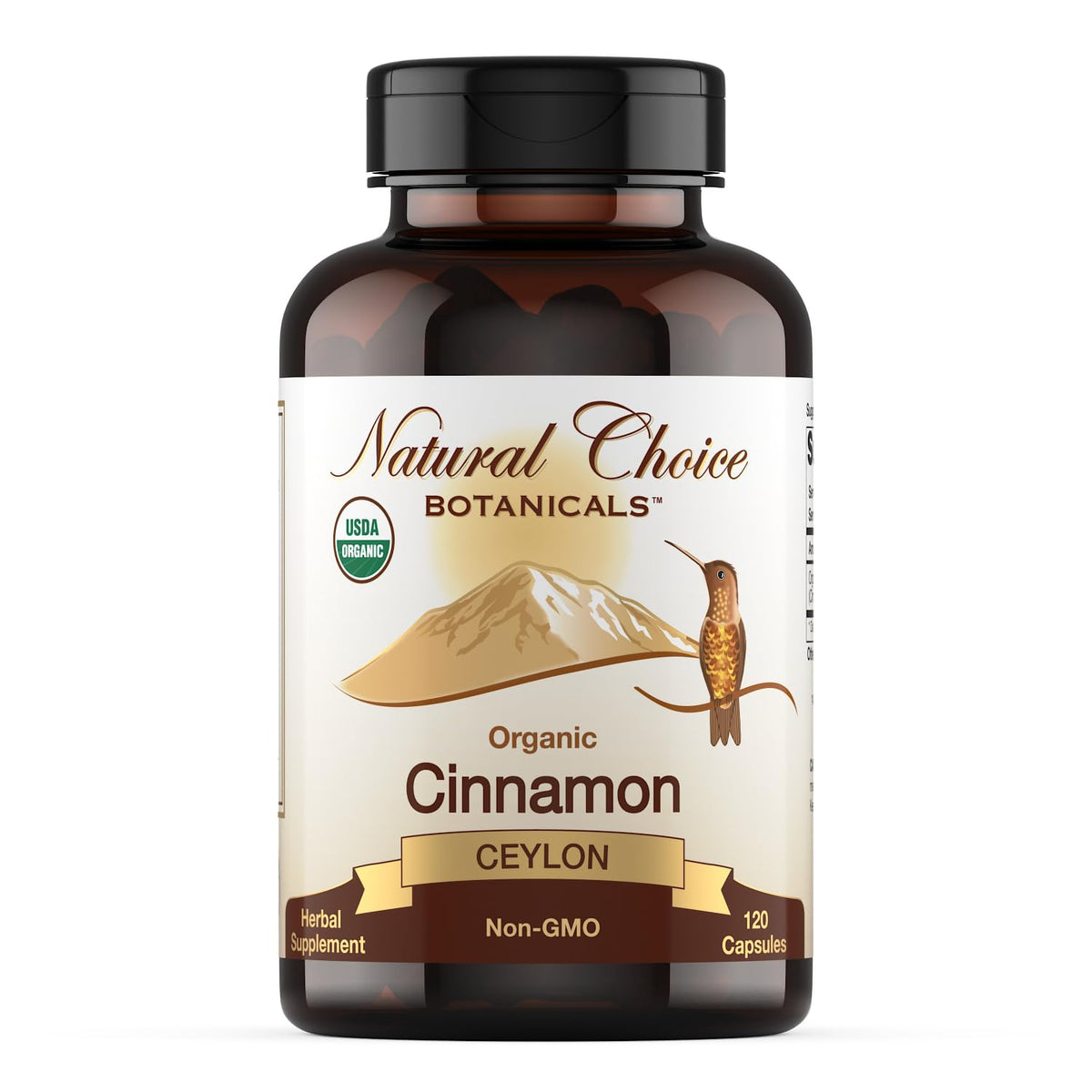 Organic Ceylon Cinnamon Supplement, 120 Capsules Q855