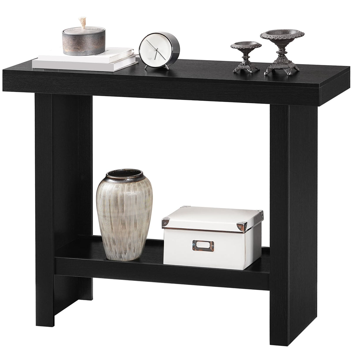 Black Rectangular Console Table X6506