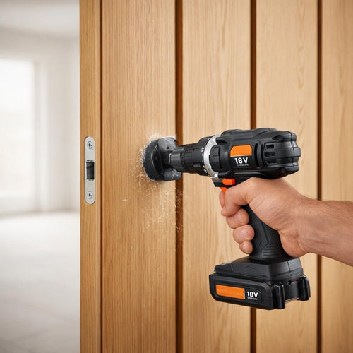 18V Cordless 3/8 in. Drill Driver & Hole Saw Kit with Battery and Charger L44384