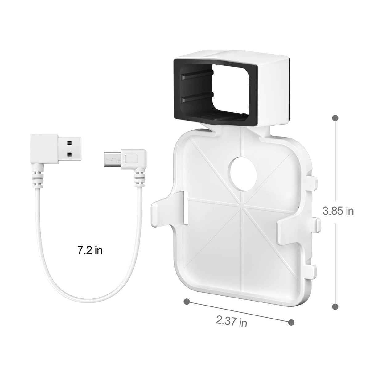 Wall Mount Bracket for Security Camera with Short Cable, 2 Pack White K270