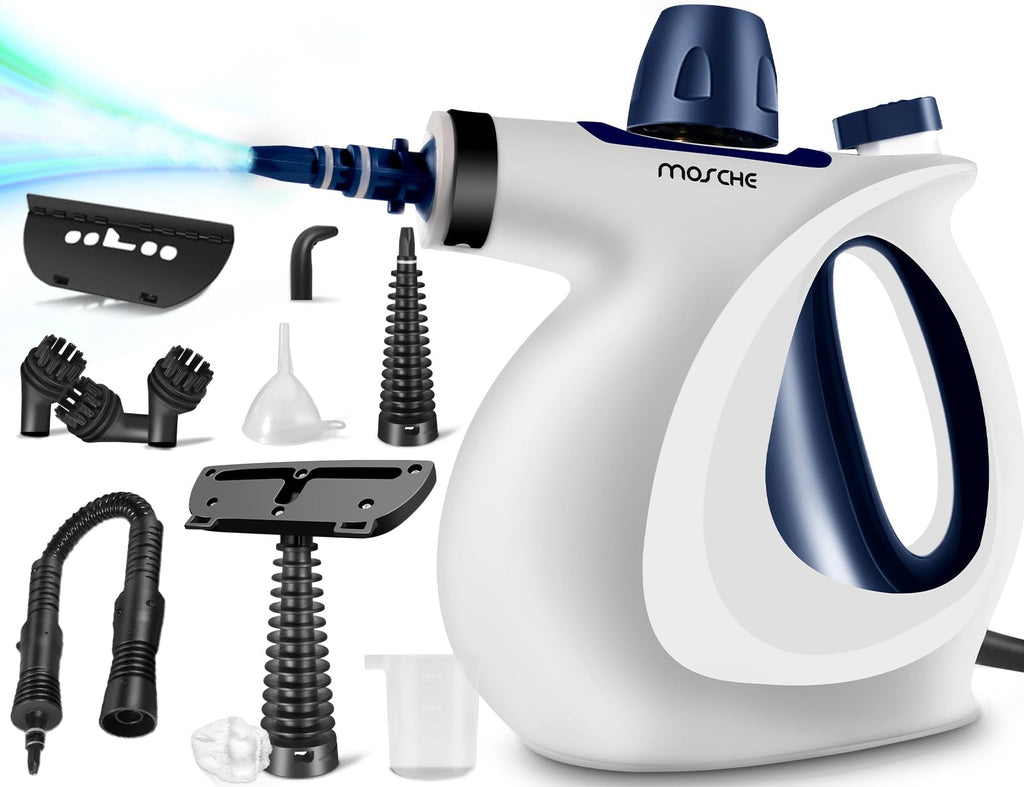 Handheld Portable Steam Cleaner with 11-Piece Accessory Set V7194