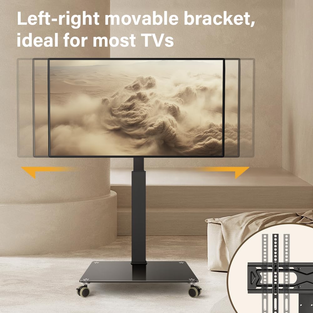 Rolling Floor TV Stand for 27-60 inch LED Screen with Mount X6392