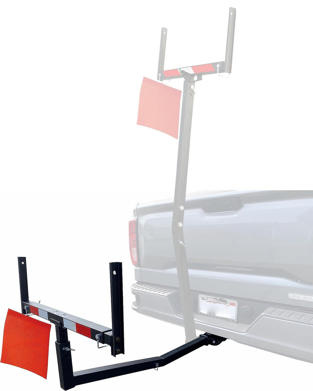 Black Hitch Mount Truck Bed Extender B516422