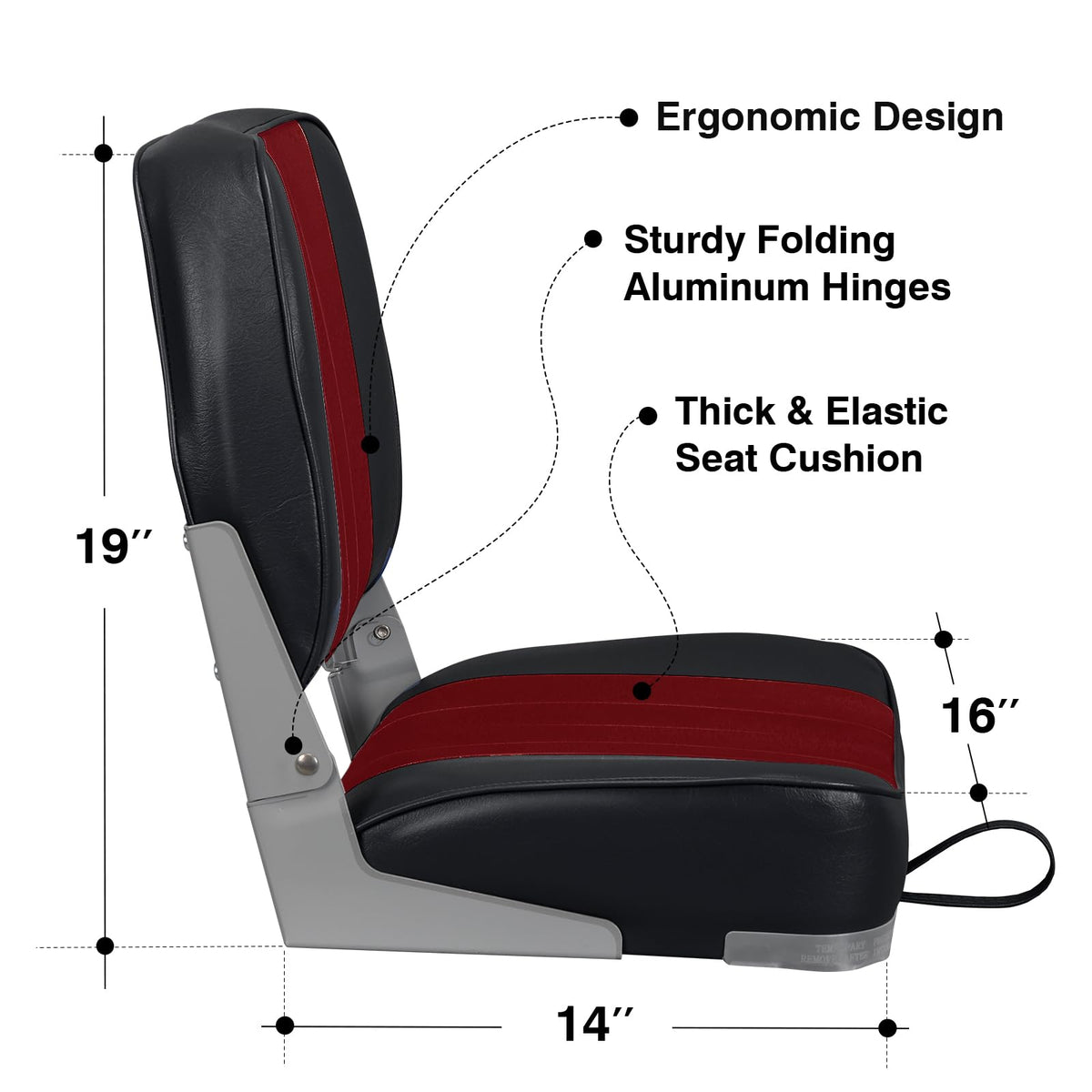 Low Back Folding Boat Seats 2 Pack R457595