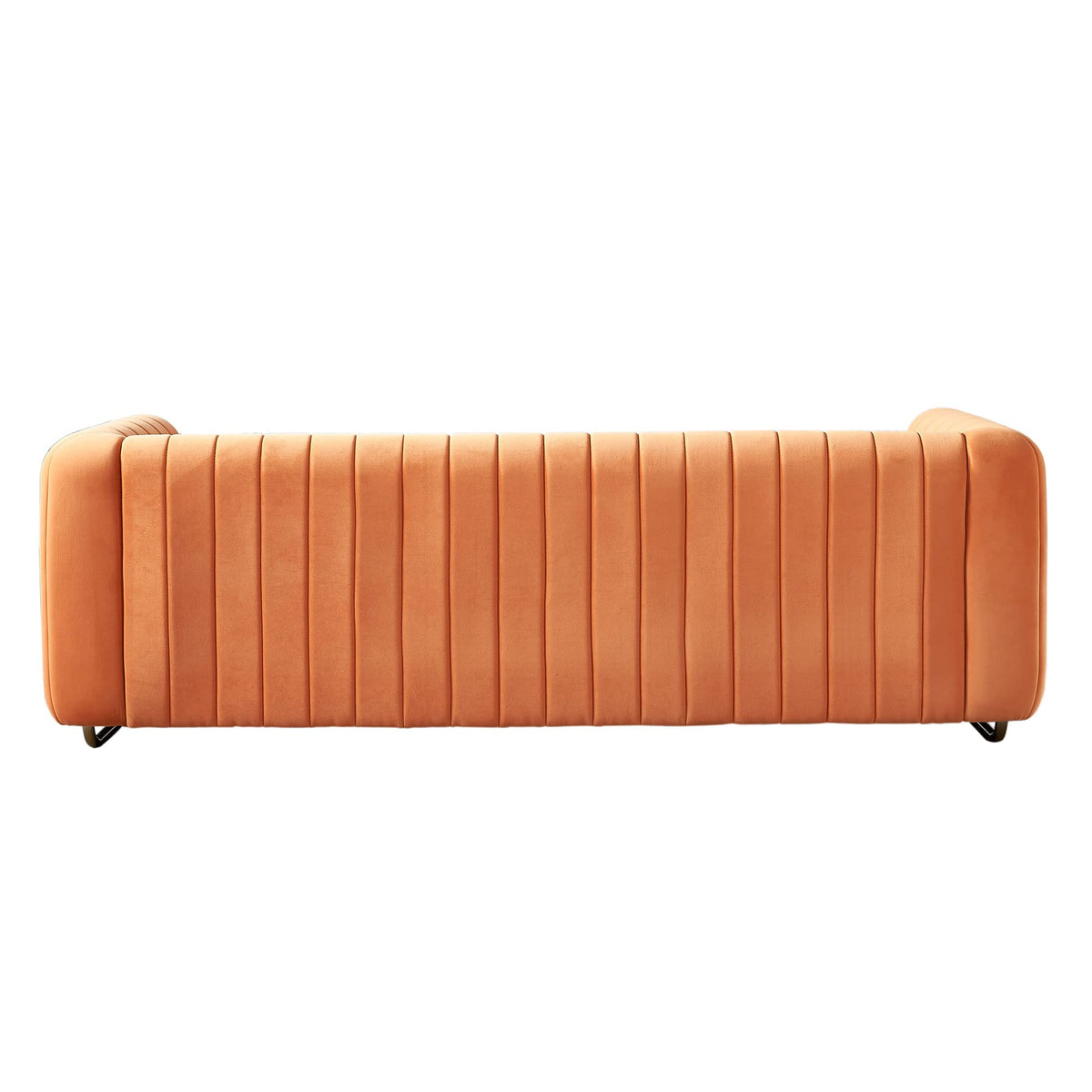 Tufted Velvet Sofa with Golden Metal Legs Y25867