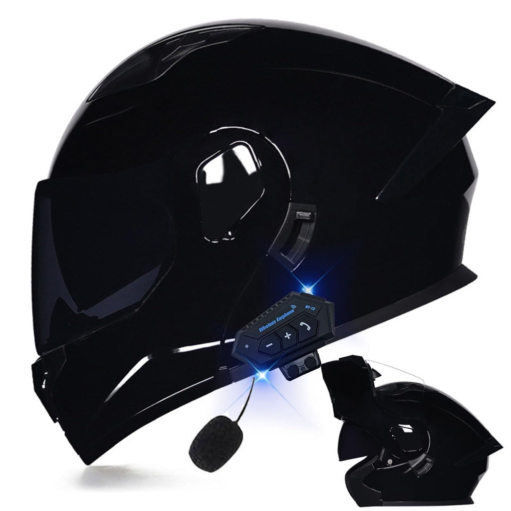 DOT Approved Full Face Flip up Anti-Fog Double Visor Motorcycle Helmet I707