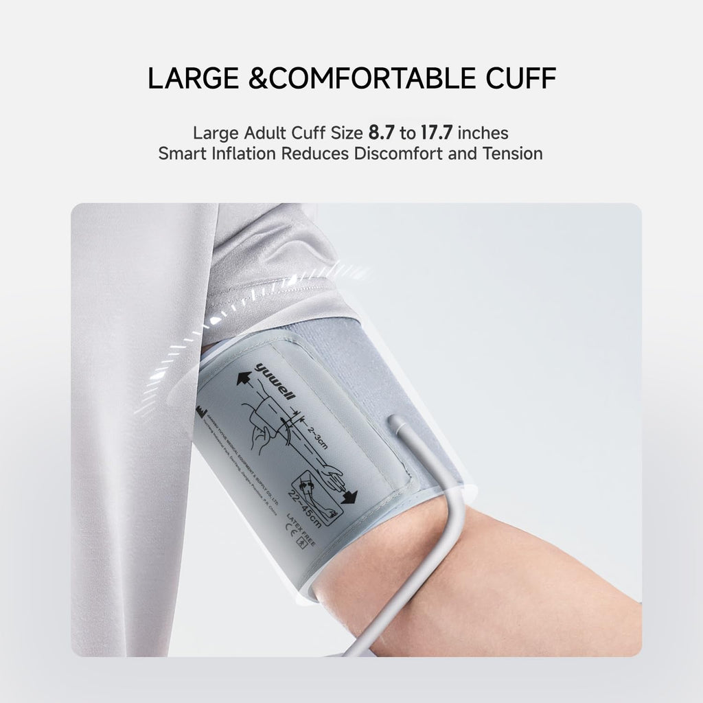 Upper Arm Blood Pressure Monitor with Large Cuff and Large Display J259115