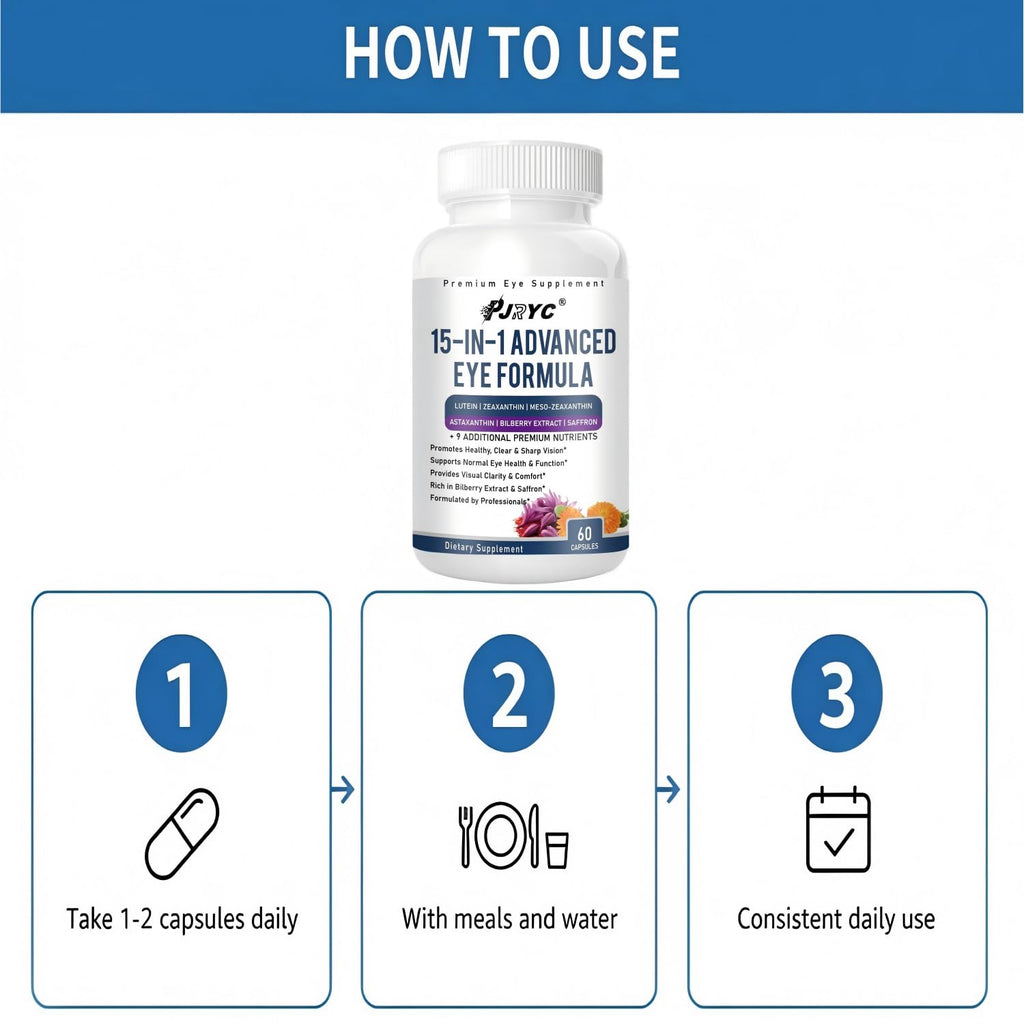 15 in 1 Eye Formula with Lutein 120 Capsules A64599