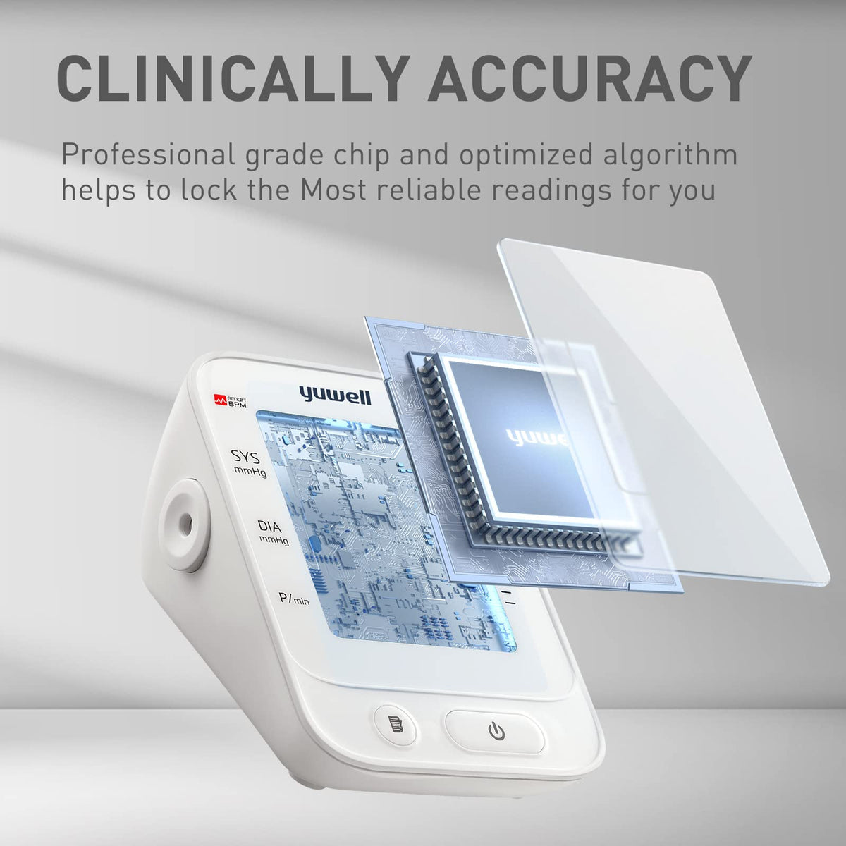 Upper Arm Blood Pressure Monitor with Large Cuff and Large Display J259115