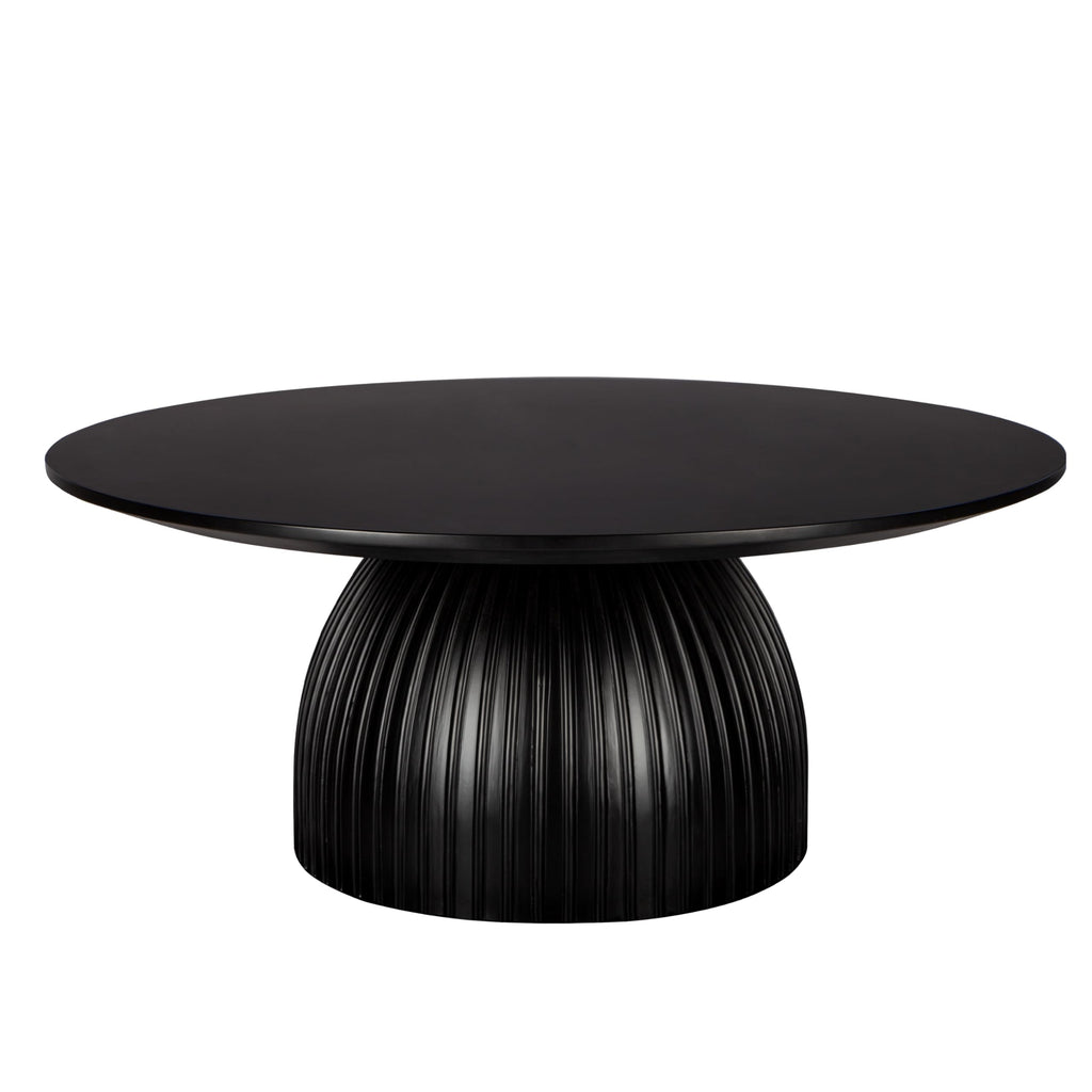Black Round Drum Coffee Table I260361