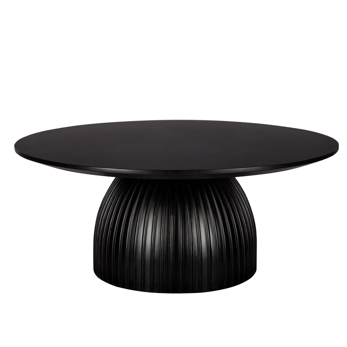 Black Round Drum Coffee Table I260361