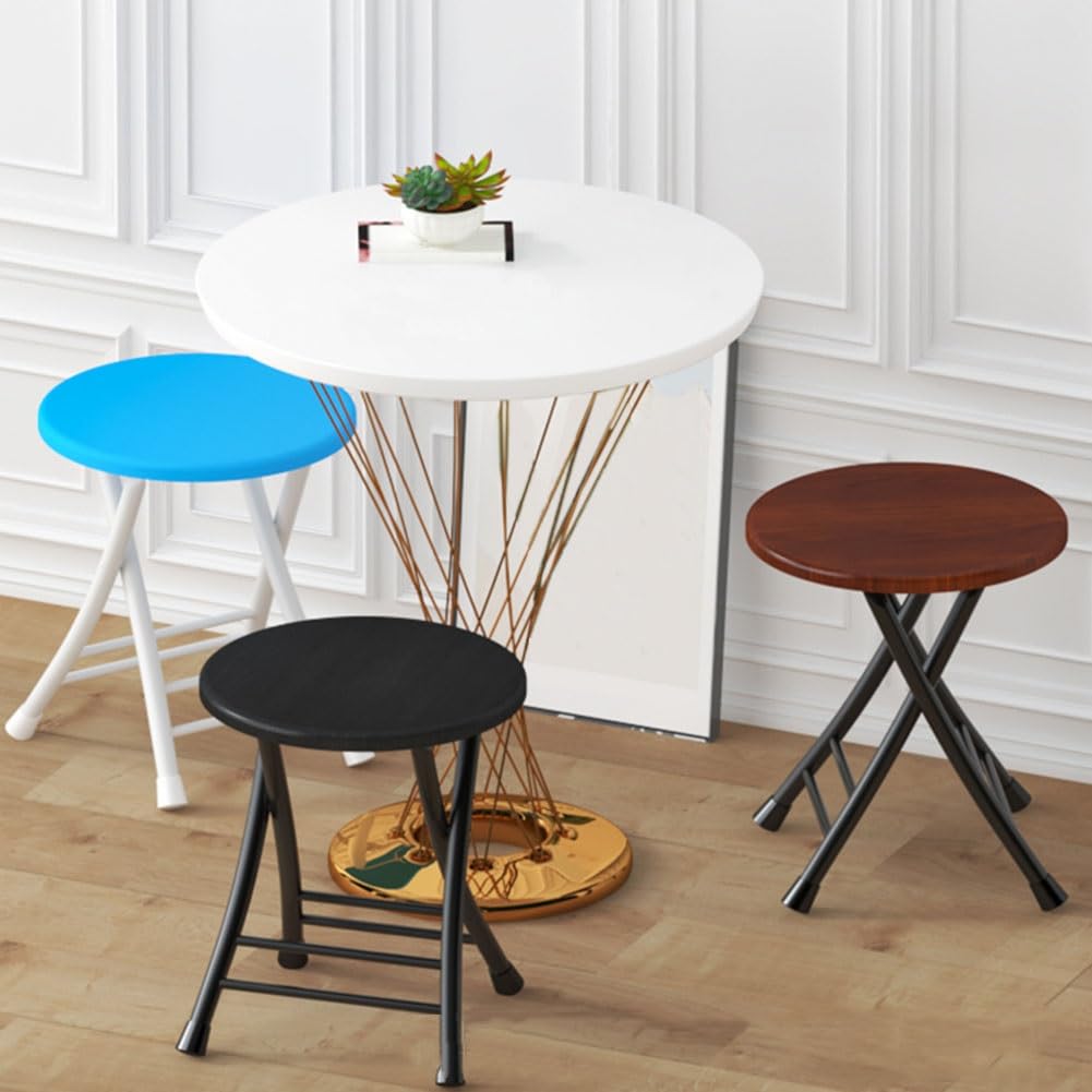 18 Inch Black Foldable Stool 220lbs Capacity E370439
