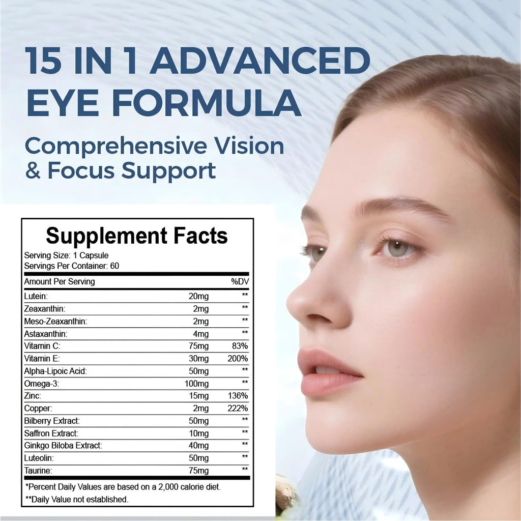 15 in 1 Eye Formula with Lutein 120 Capsules A64599