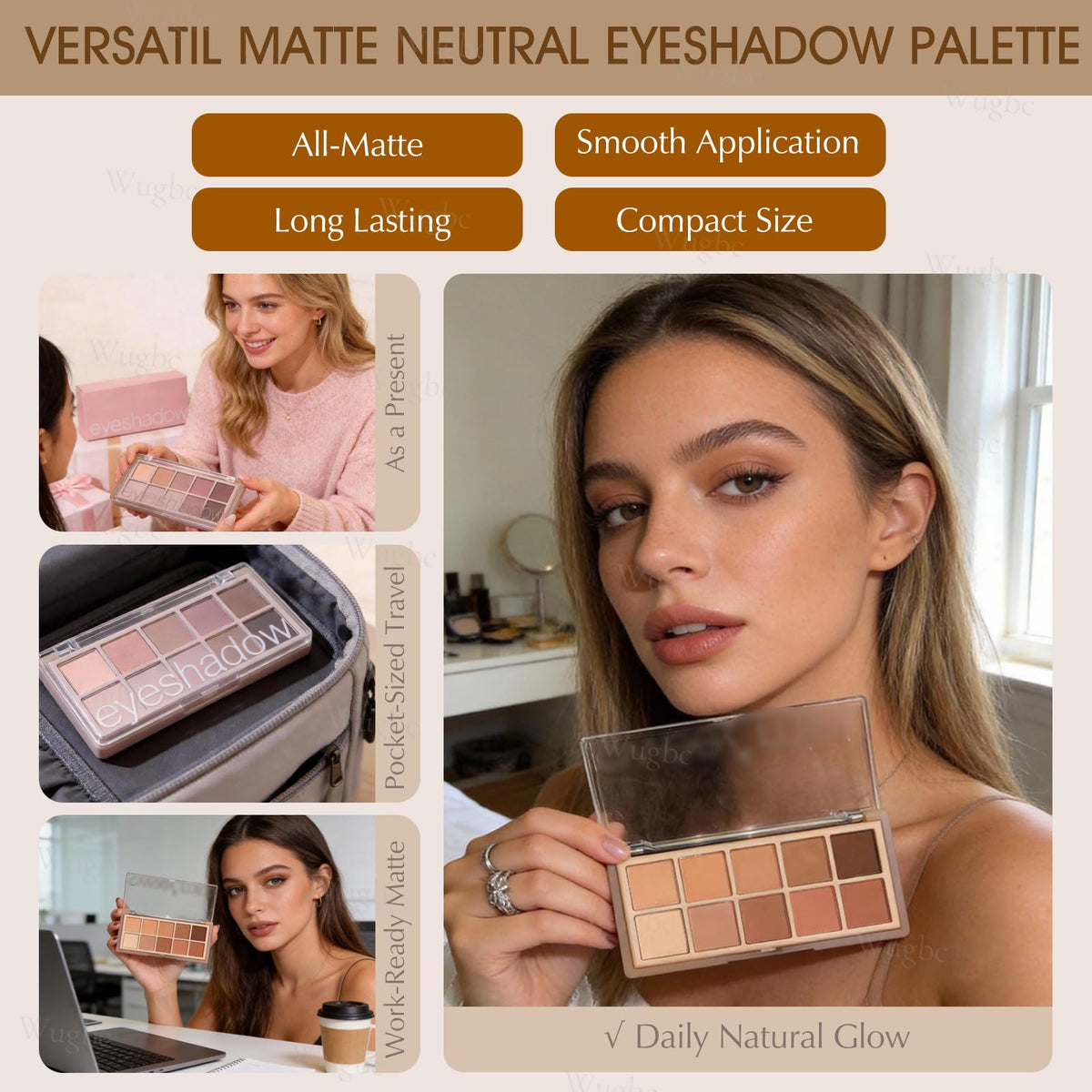 10 Colors Matte Neutral Eyeshadow Palette U992412