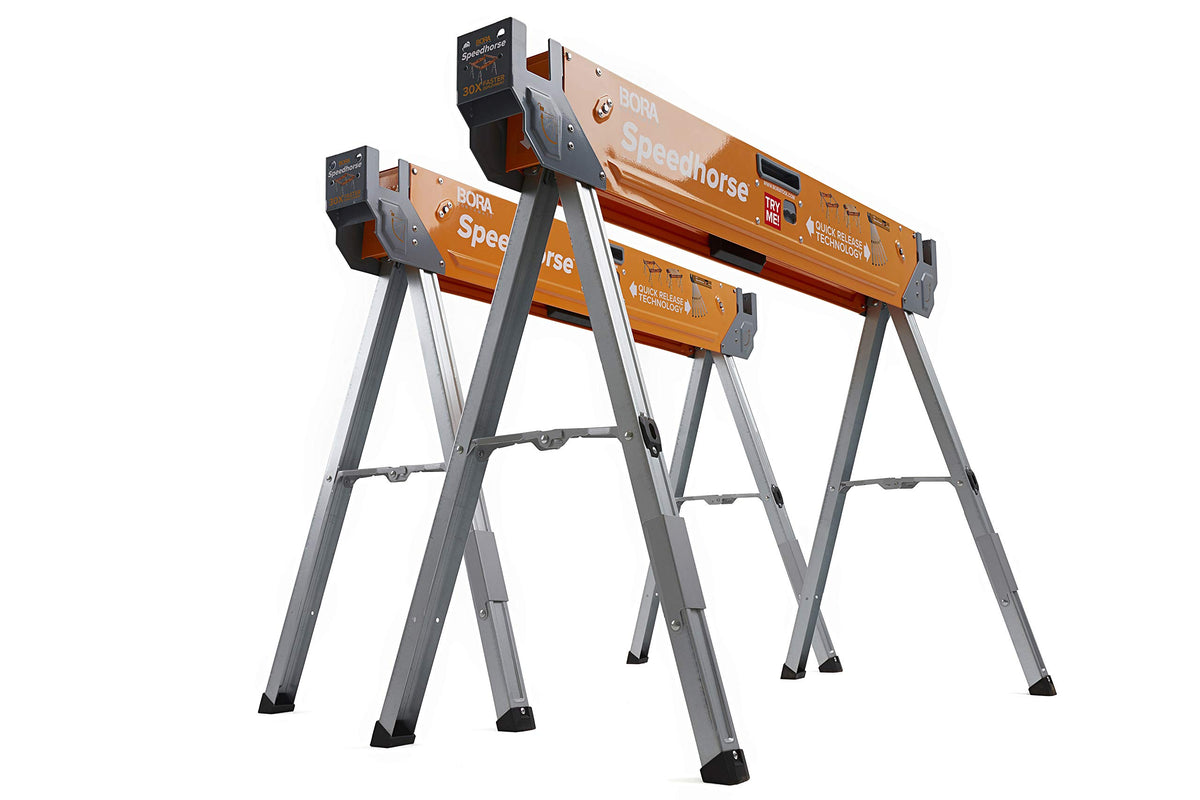 2 Pack Folding Heavy Duty Metal Sawhorse C377199