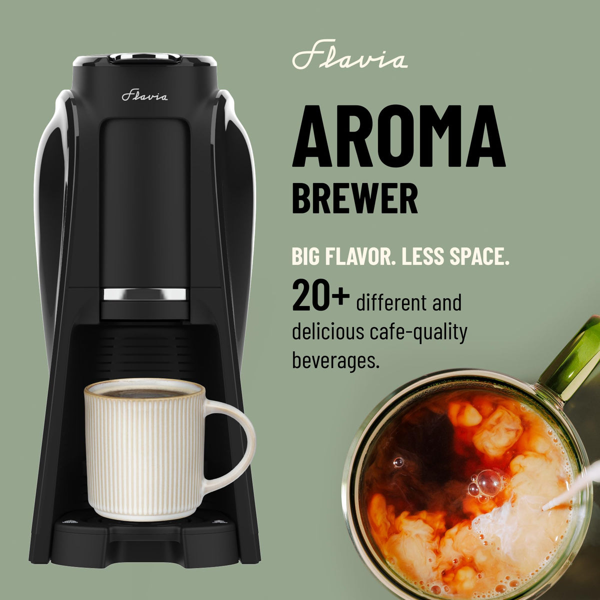 Coffee Machine with Single-Serve Freshpacks, Multiple Brew Sizes, Black H1144