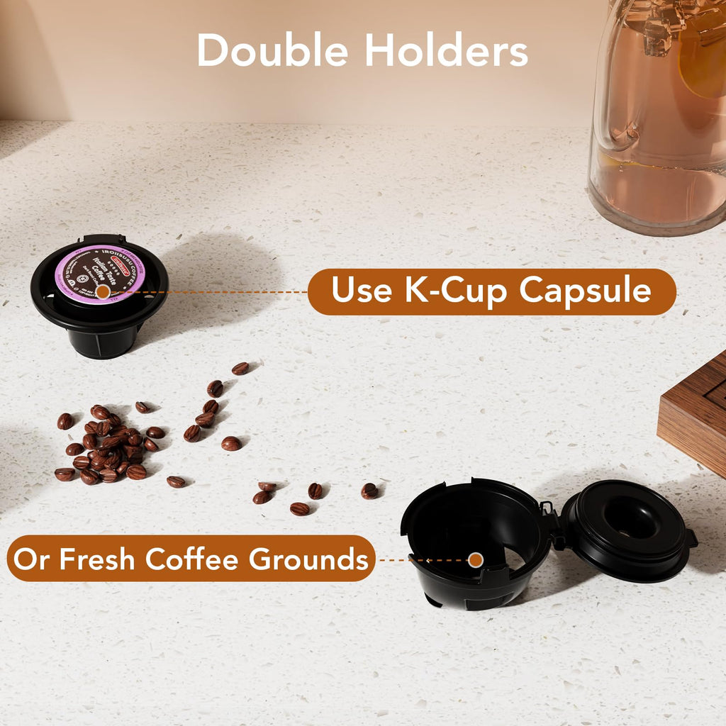 Black Single Serve Coffee Maker with 14 Oz Water Reservoir A3886