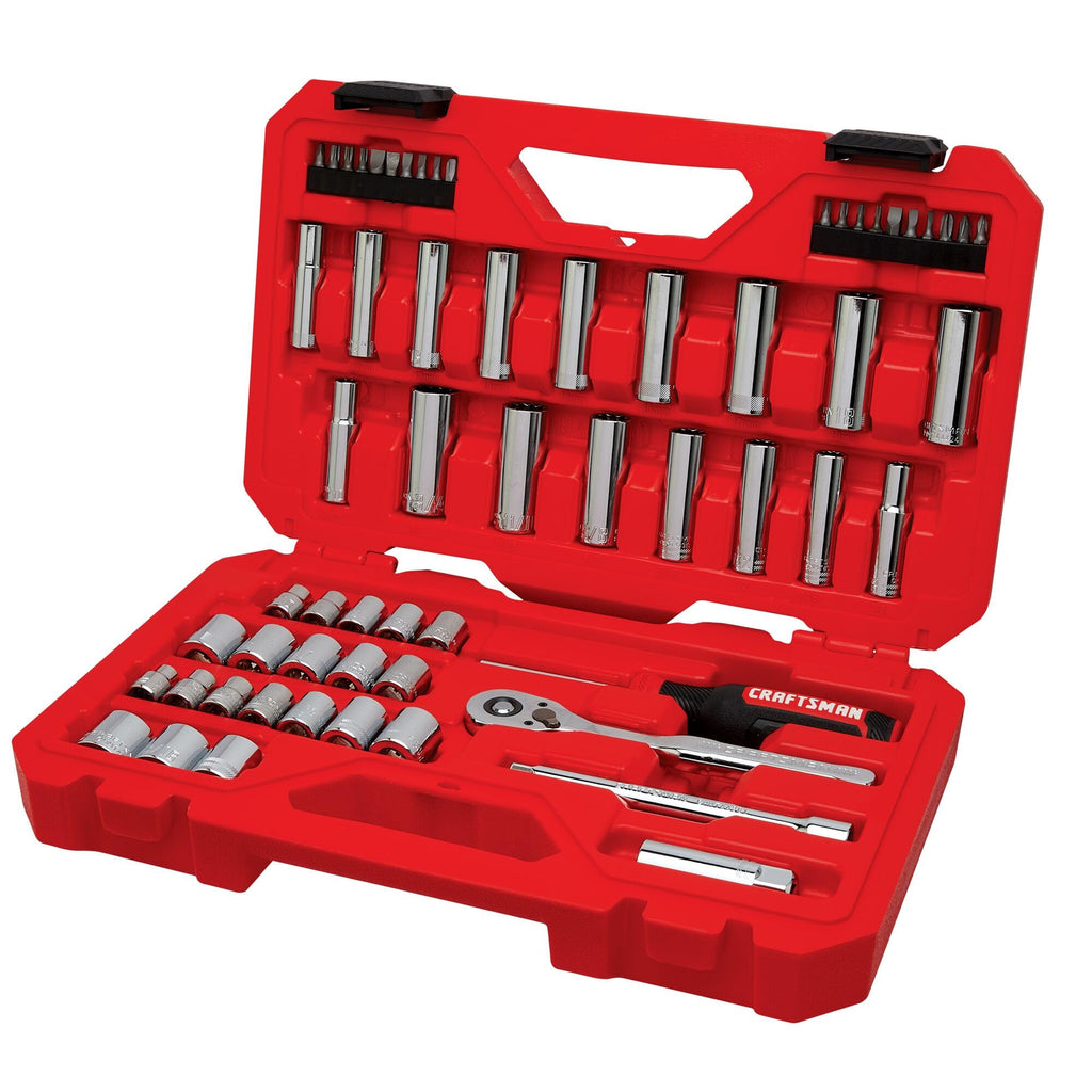 Mechanics Tool Set, 3/8 Inch Drive, 61 Piece X2883