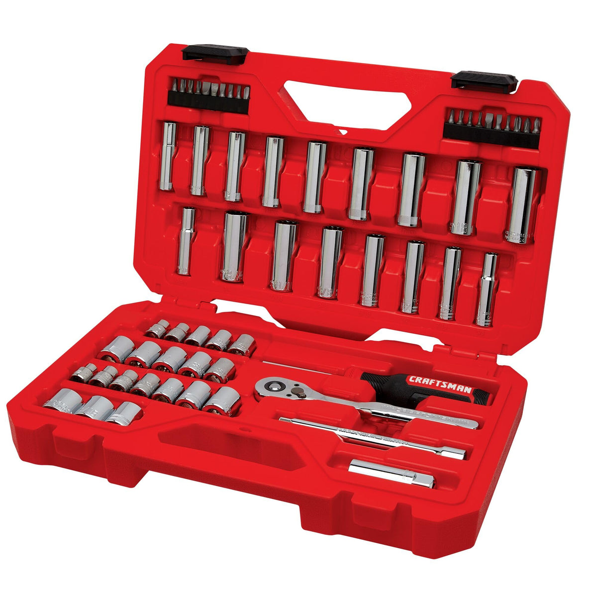 Mechanics Tool Set, 3/8 Inch Drive, 61 Piece X2883