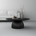 Black Round Drum Coffee Table I260361