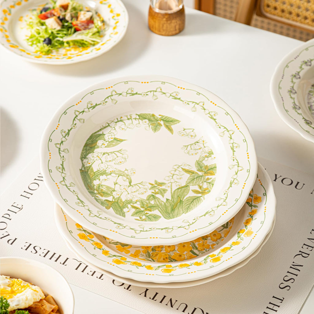 12-Piece Ceramic Dinnerware Set, Service for 4, Cream White S22380
