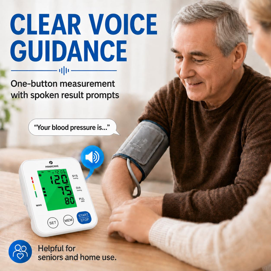 Upper Arm Blood Pressure Monitor with Adjustable Cuff and Backlit Display J5784
