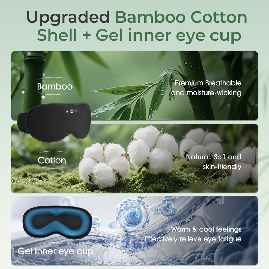 Bluetooth Sleep Mask with Hot & Cold Gel Insert A3901