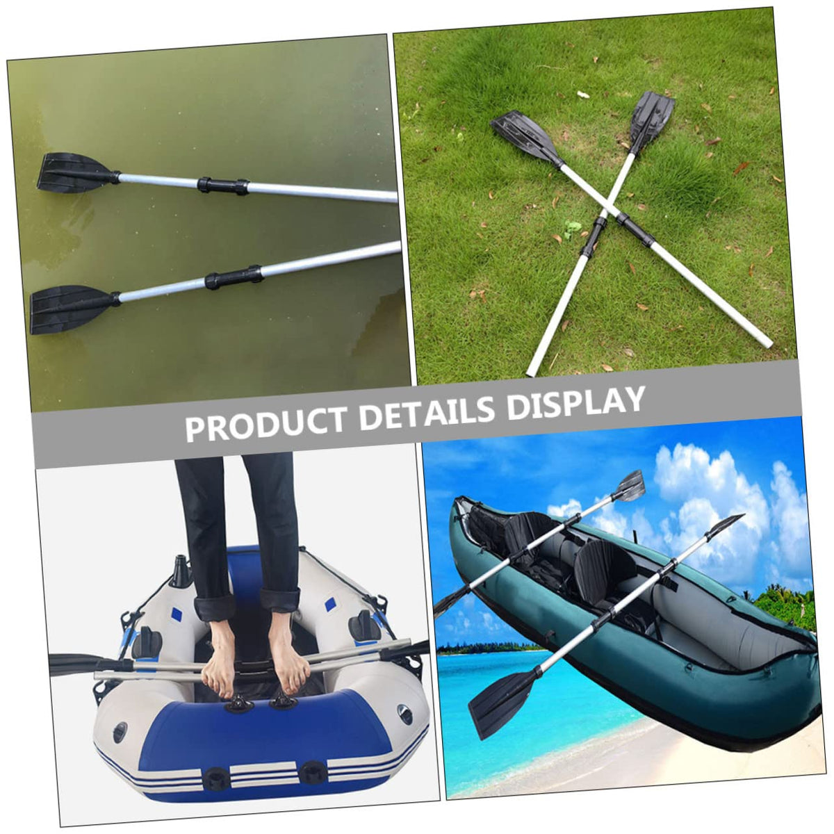 Aluminum Alloy Kayak Paddle Set 2pcs Z5433