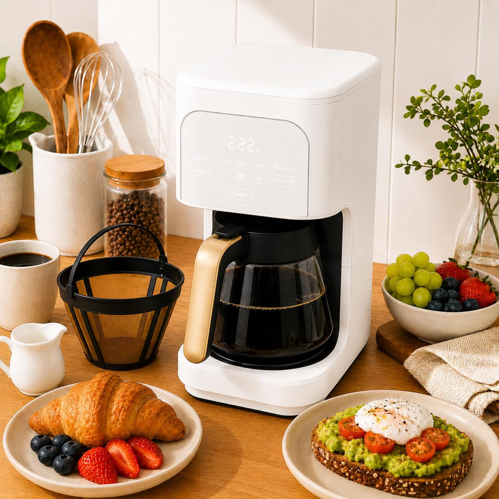 12-Cup Programmable Coffee Maker with Glass Carafe H27592