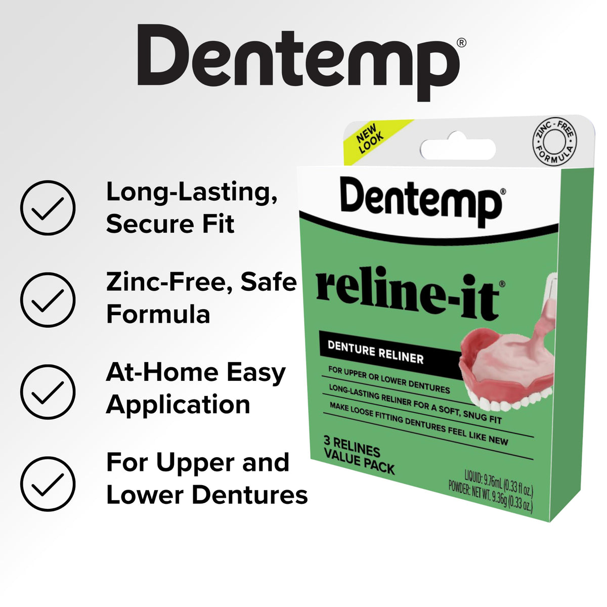 Denture Reline Kit 3 Pack D313