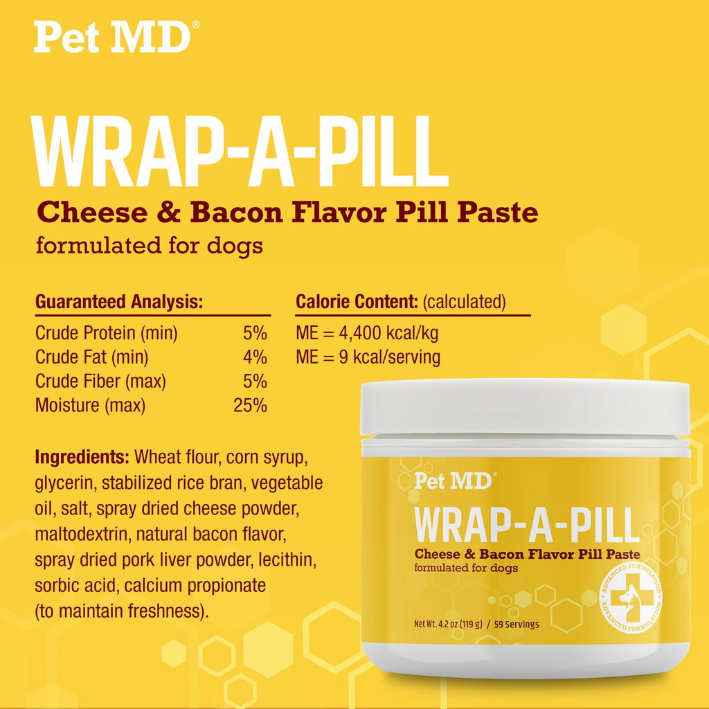 Peanut Butter, Cheese & Bacon Flavored Pill Paste for Dogs 4.2 oz Q533