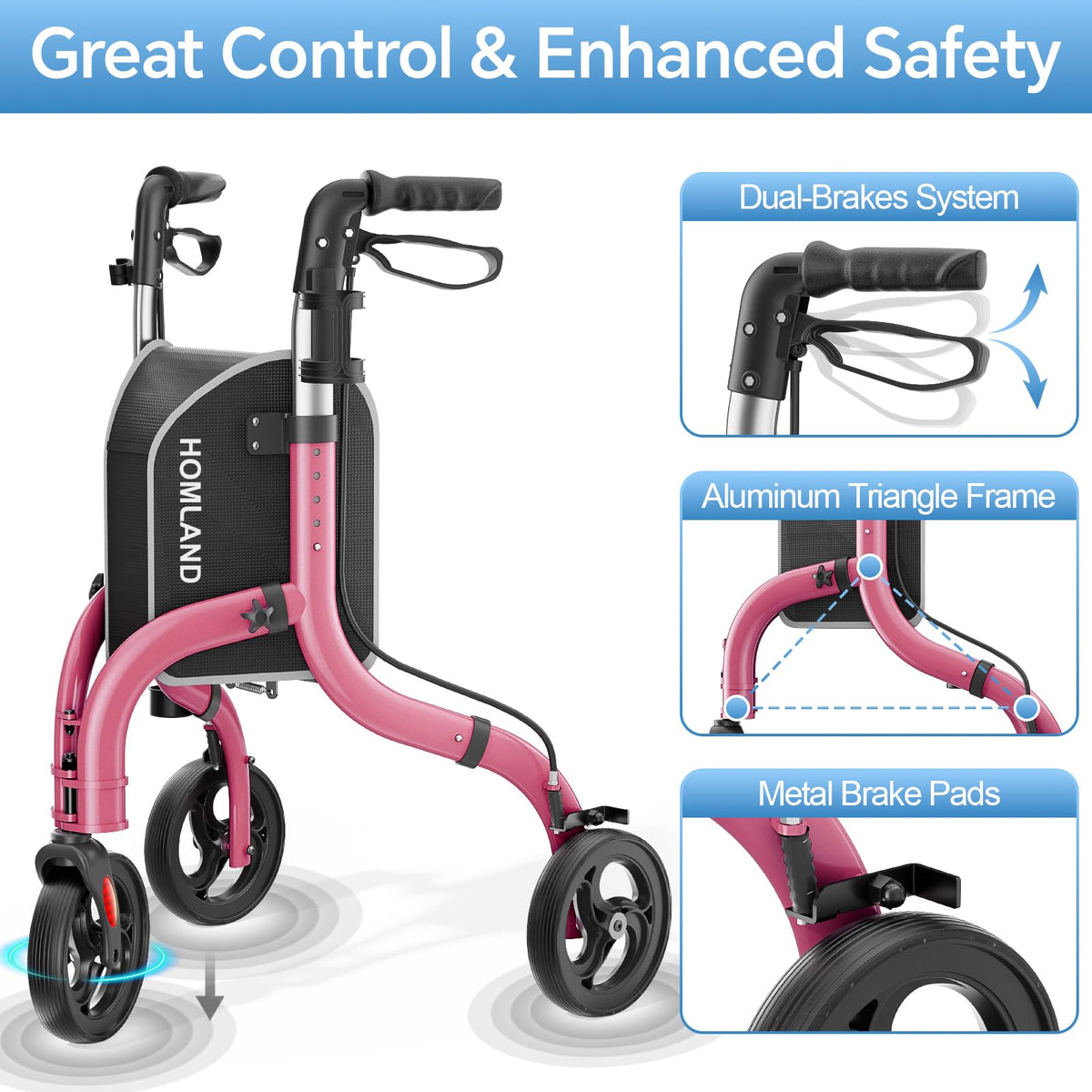 Foldable 3 Wheel Walkers I434396