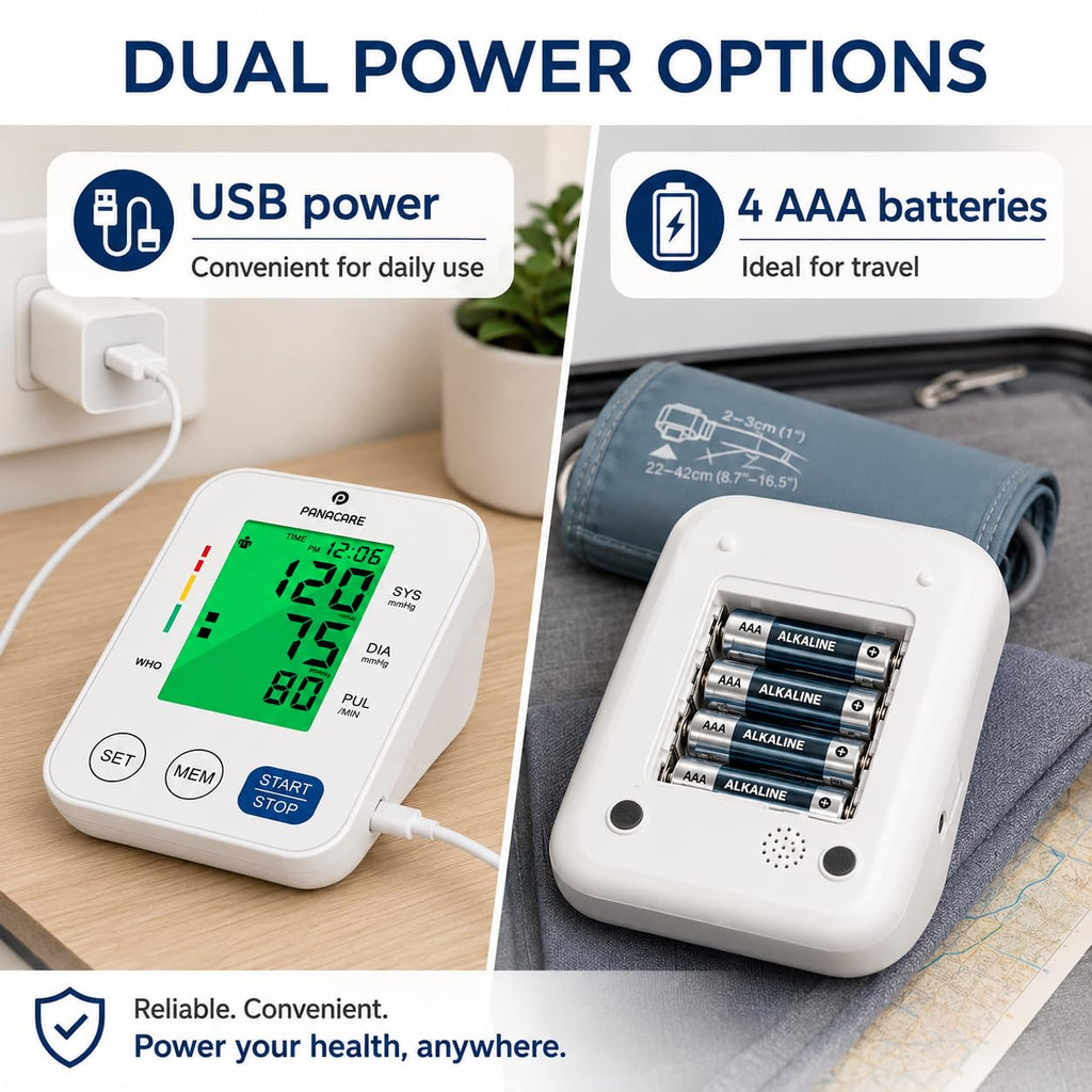 Upper Arm Blood Pressure Monitor with Adjustable Cuff and Backlit Display J5784