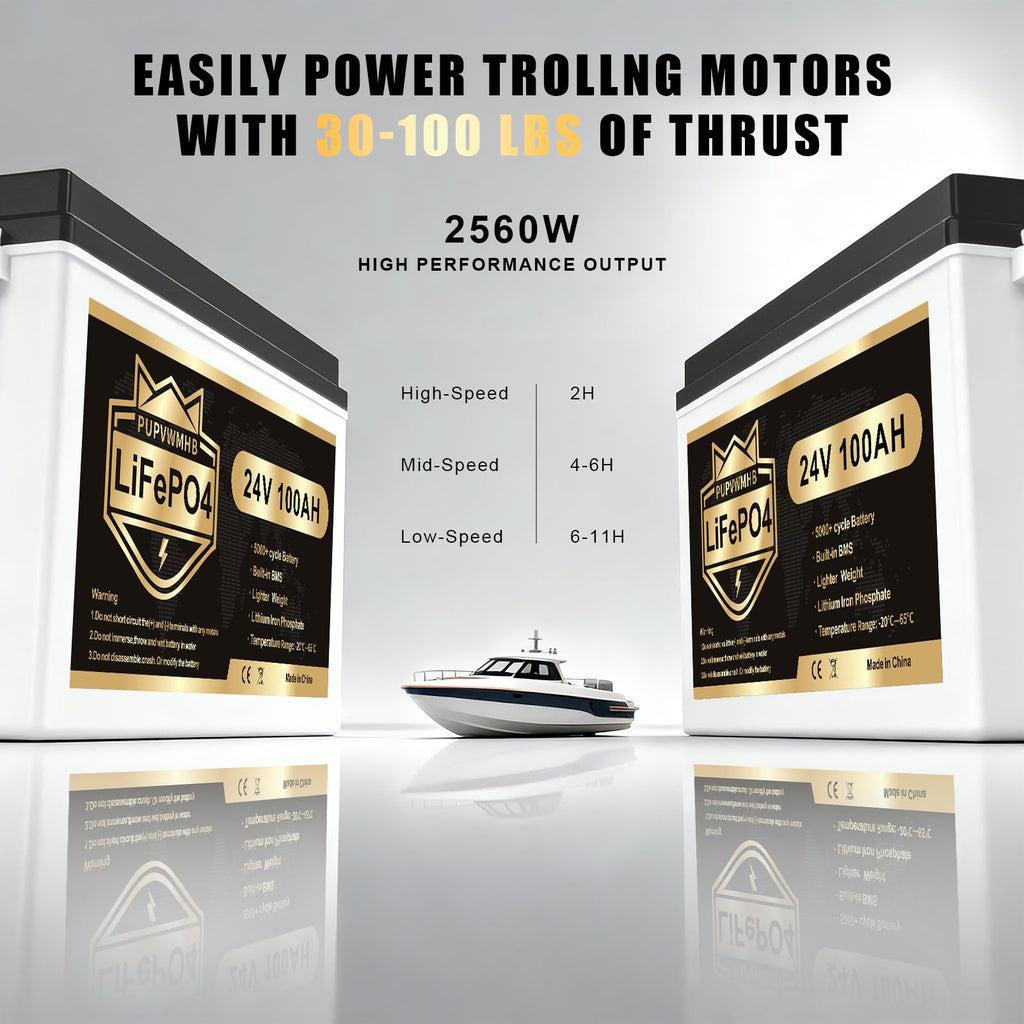 24V 100AH Lifepo4 Battery with 100A BMS H169
