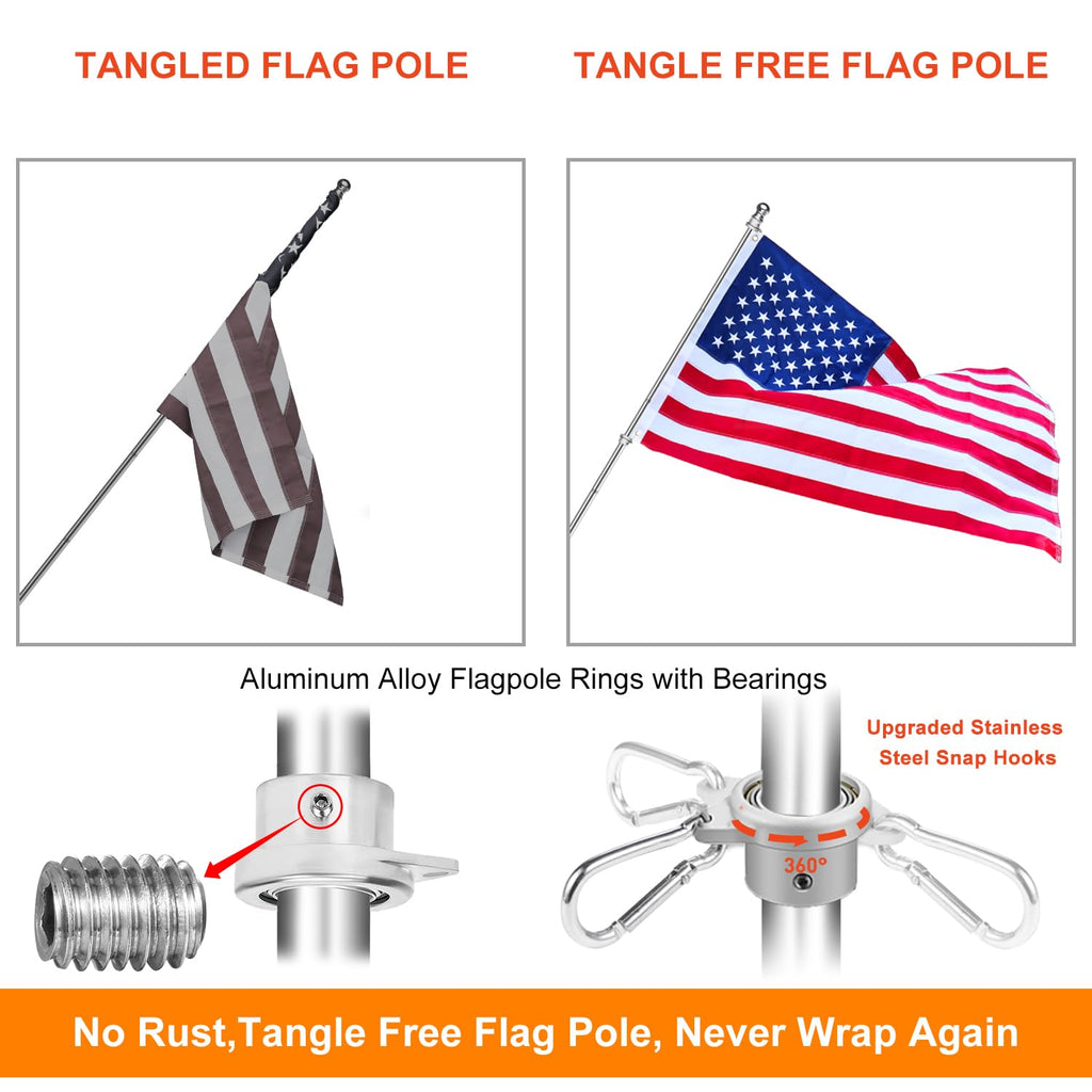 6 FT Stainless Steel Flag Pole M186401