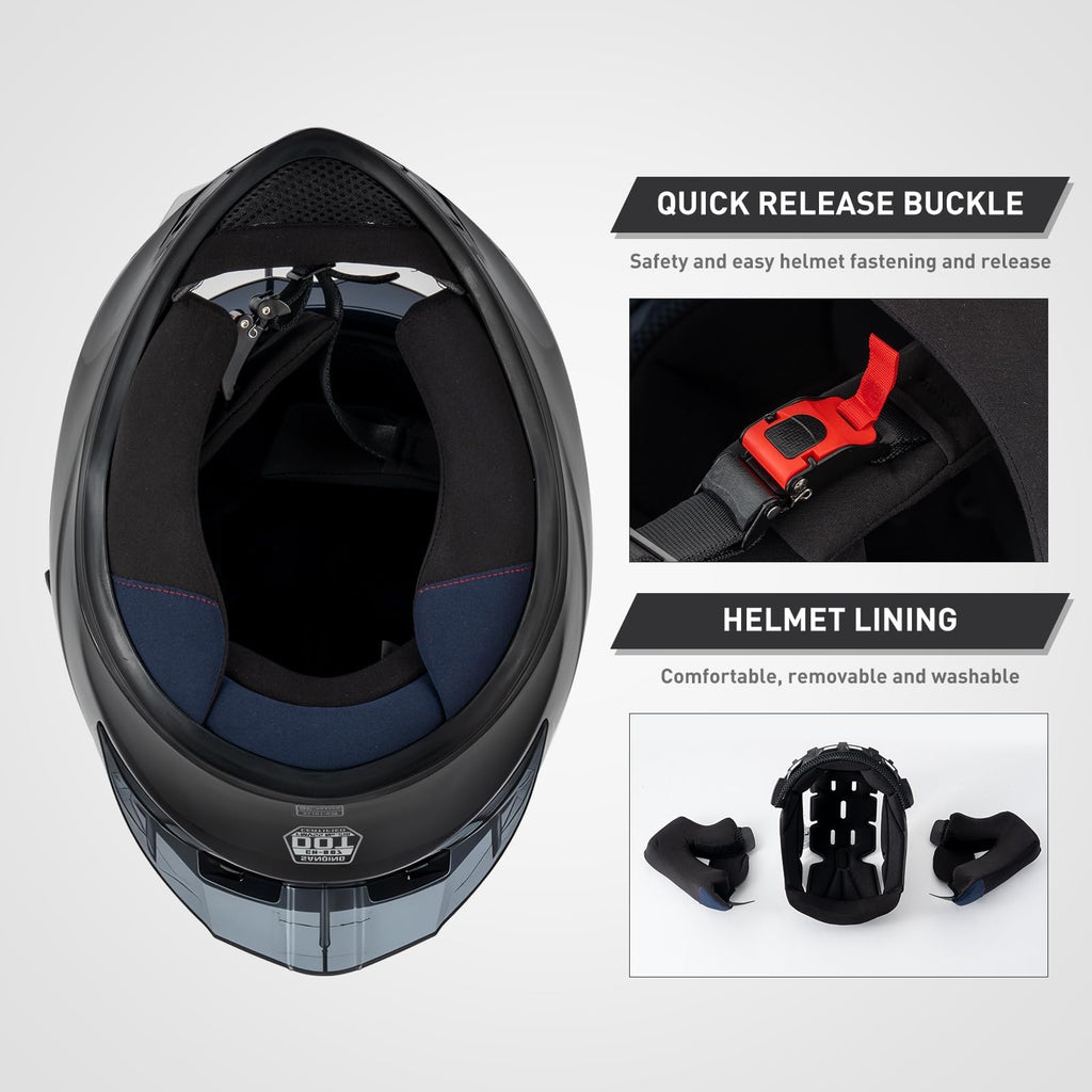 Full Face Motorcycle Helmets DOT Certified E4090