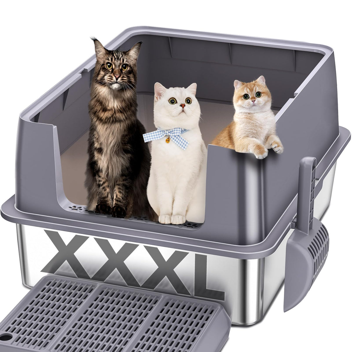 Stainless Steel XXL Litter Box N5516