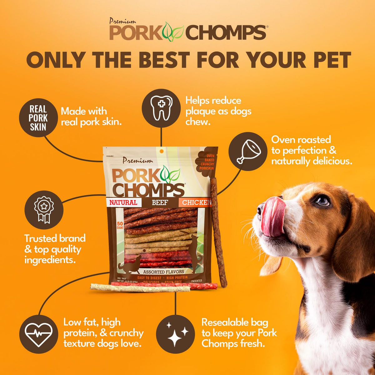 Dog Chews 5 in Munchy Sticks 50 Count Z331996