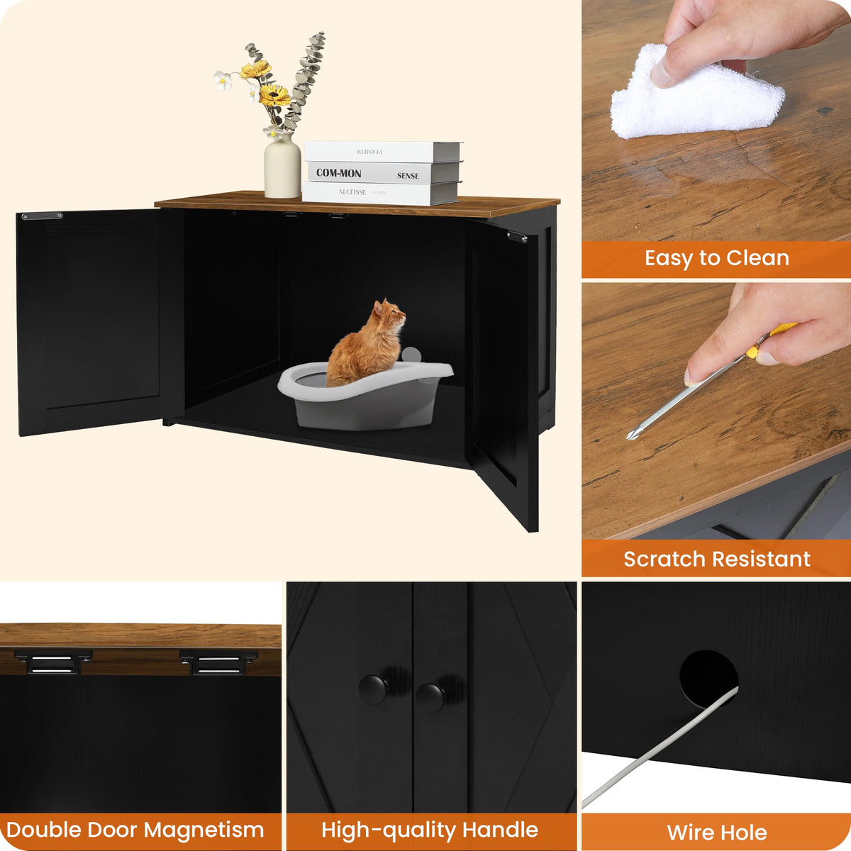Cat Litter Box Enclosure X748