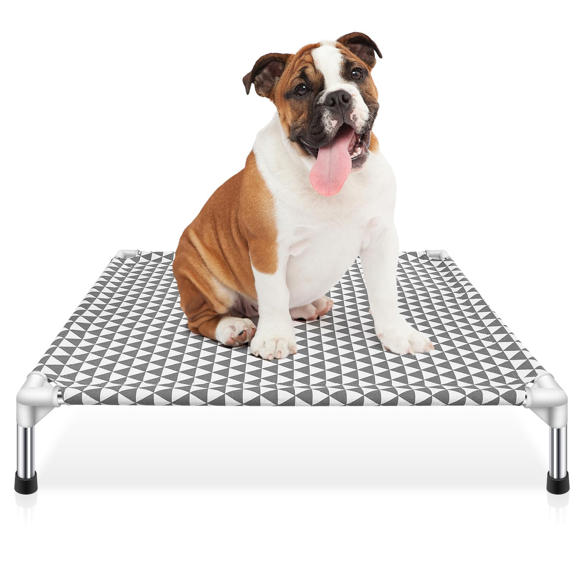 Medium Cotton Elevated Outdoor Dog Bed Y25273