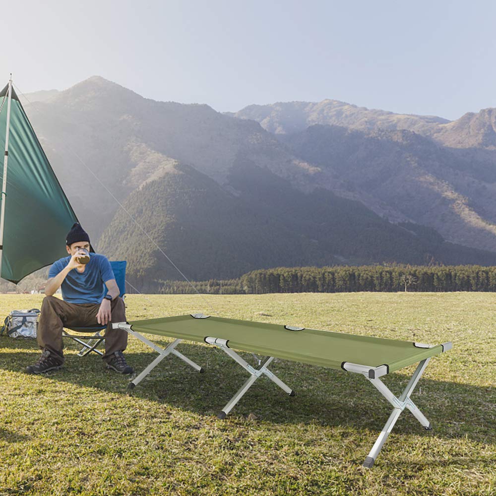 Portable Folding Camping Cot with Carrying Bag O88322