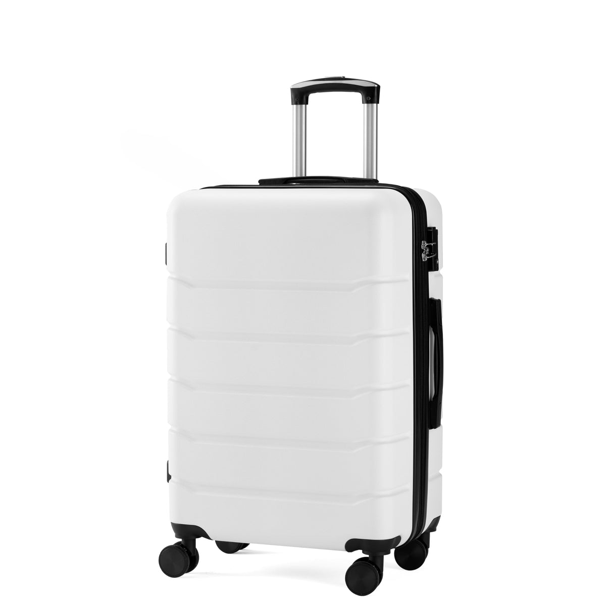20 Inch White Hardside Carry On Luggage W7249