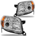 2006-2008 Honda Pilot Headlights Assembly Chrome Pair J272